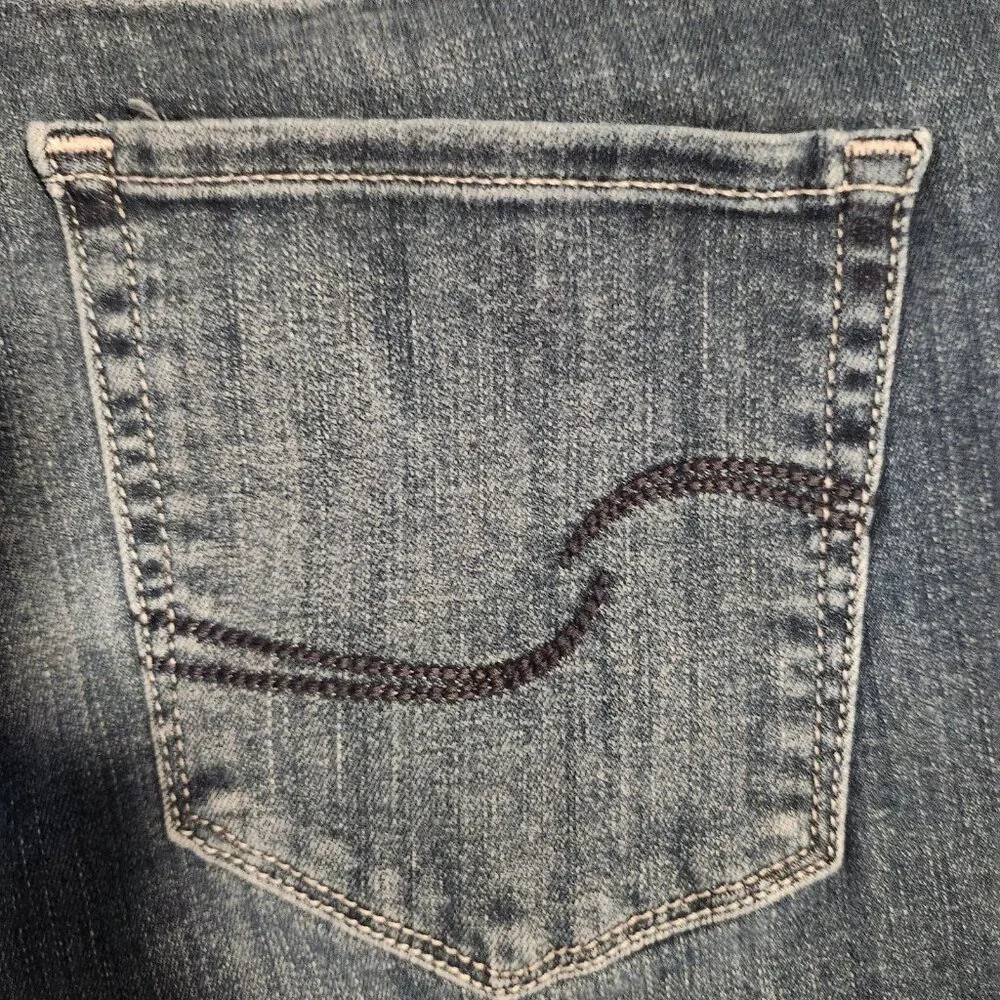 Signature‎ Levi Shorts White Label High Rise Cuffed Blue Denim Womens 20 38